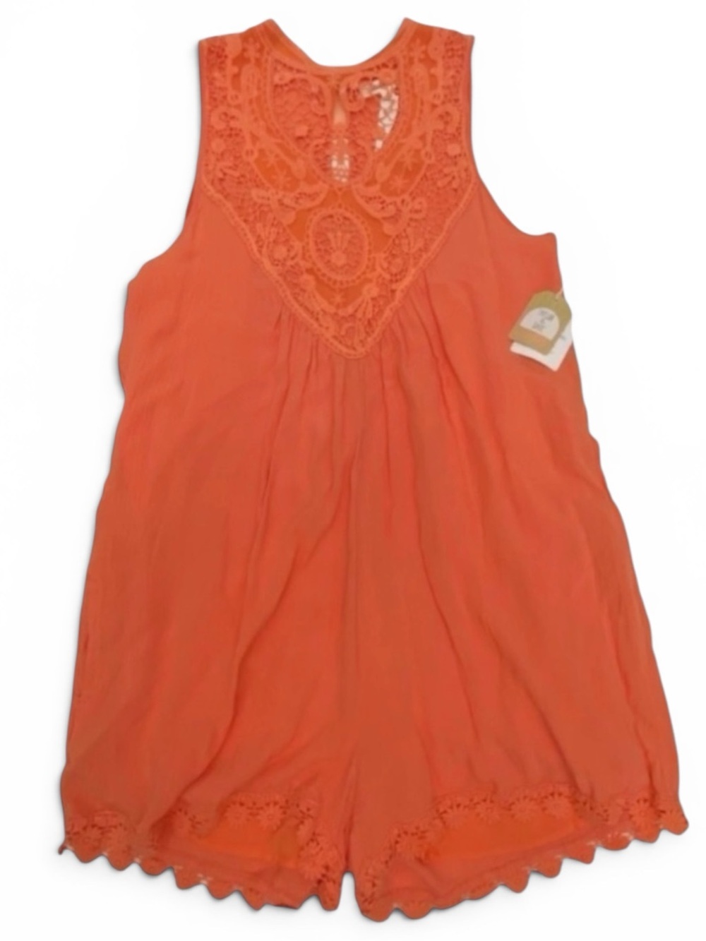 Taylor & Sage Orange Garden Romper